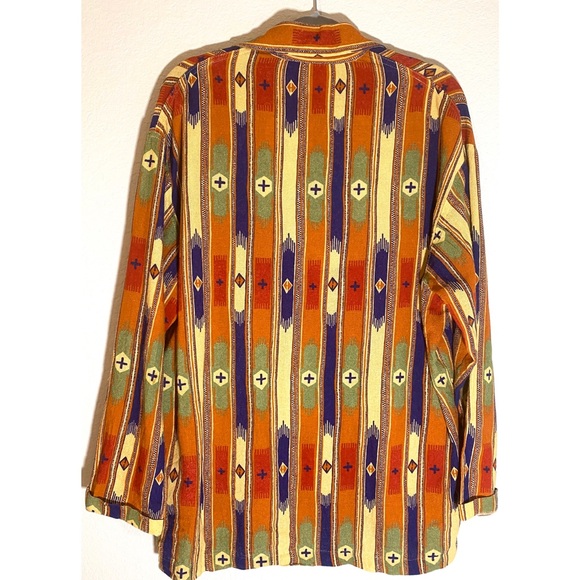 Vintage Seppe Western Aztec Print Button Down-S - Picture 2 of 4